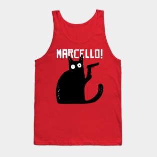 funny cat – Meowrio - mamma mia Marcello meme (red variant) Tank Top